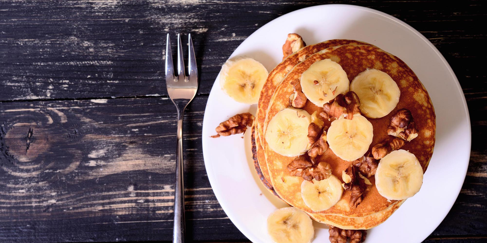 Banana Walnut Pancakes Recipe No Calorie Sweetener & Sugar Substitute
