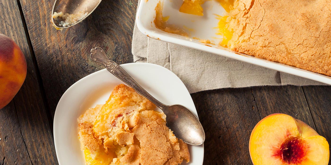 Double Crust Peach Cobbler Recipe Zero Calorie Sweetener & Sugar