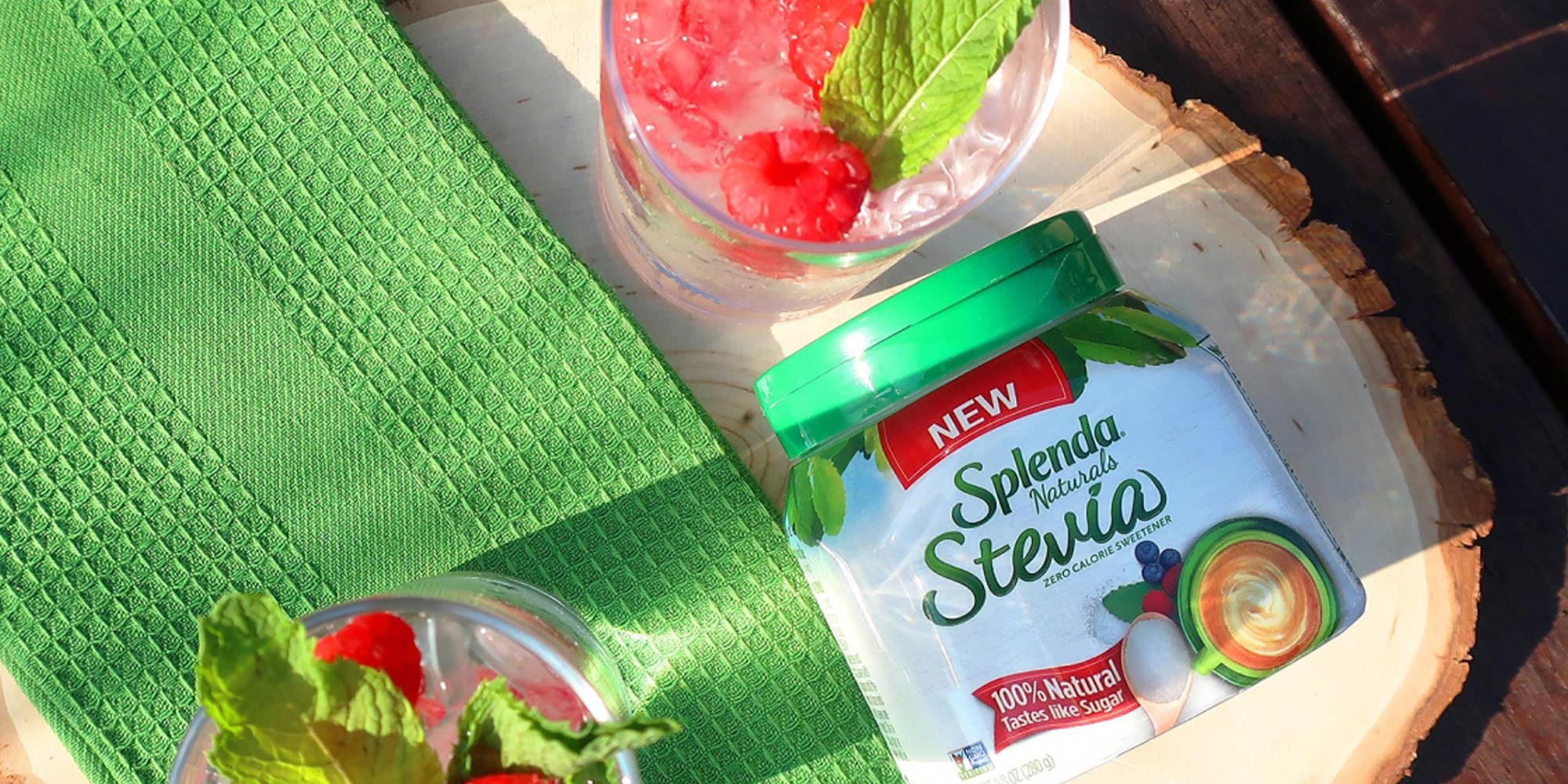 Raspberry Mint Julep Mocktail Recipe Zero Calorie Sweetener & Sugar