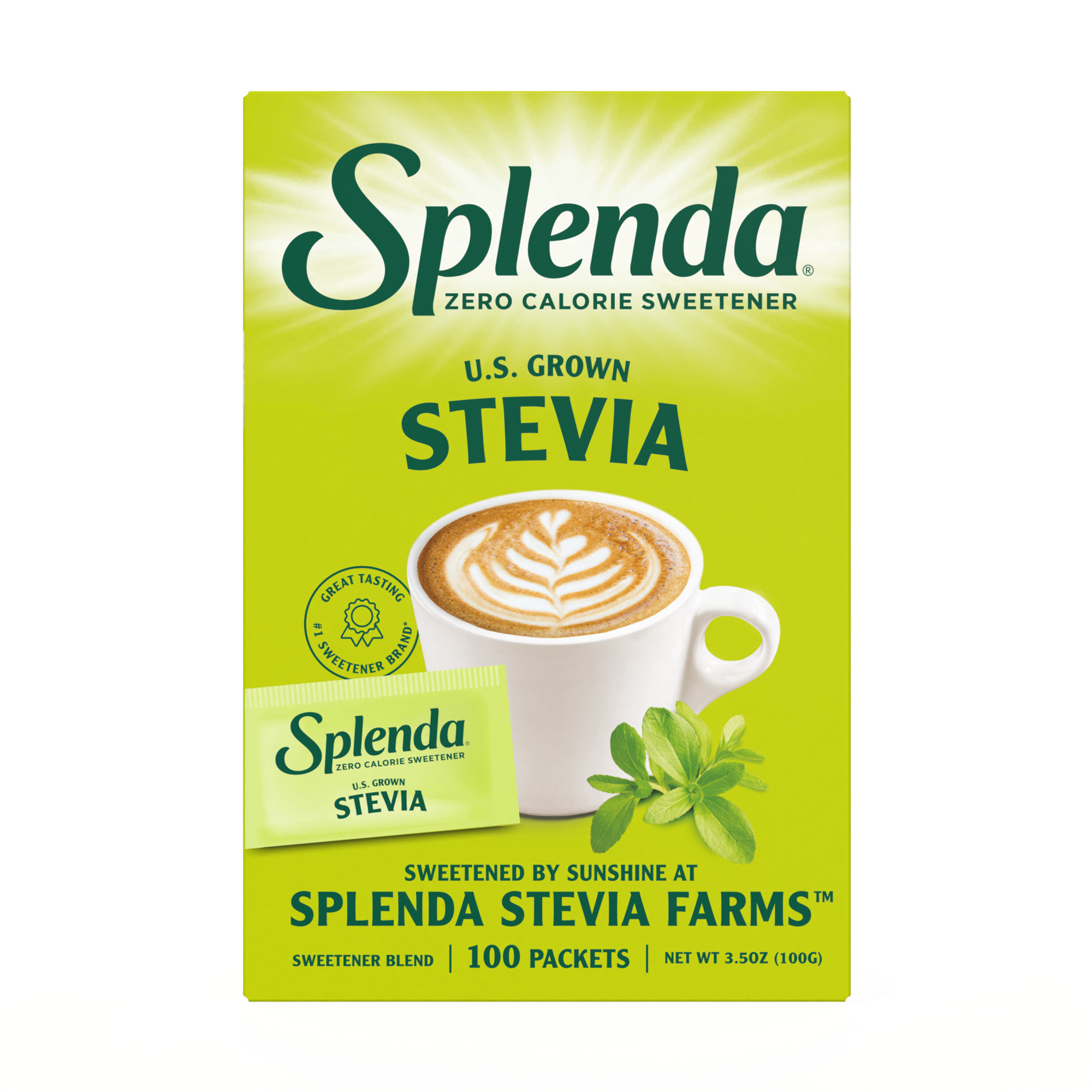 Splenda U.S. Grown Stevia Packets - Front
