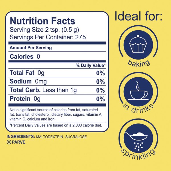 Splenda Granulated Sweetener No Calorie Sweetener
