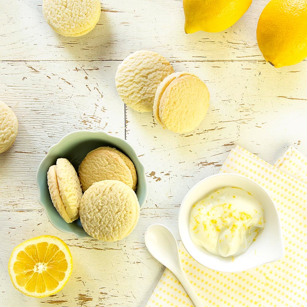 Lemon-Filled Macarons Recipe | Zero Calorie Sweetener &amp; Sugar Substitute | Splenda Sweeteners