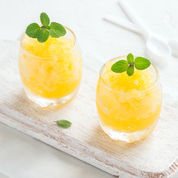 Lemon-Mint Mock Margarita Slushies