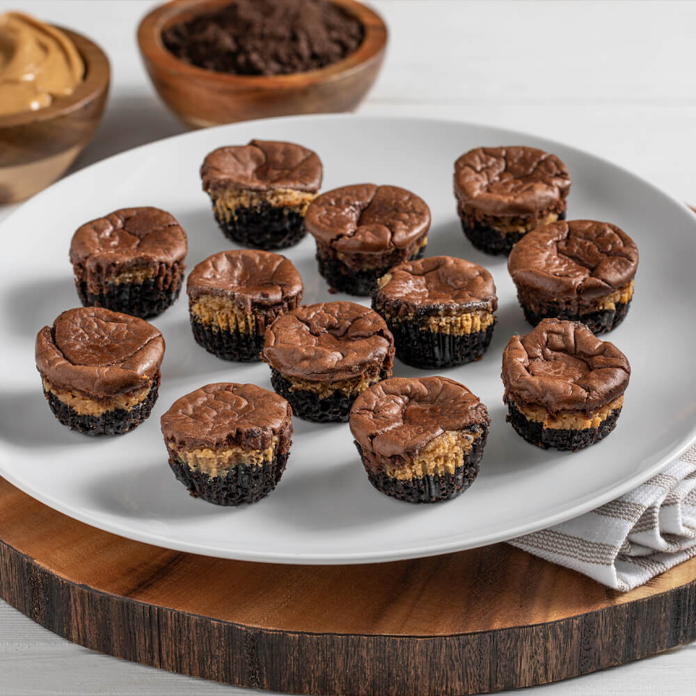 Mini Chocolate Peanut Butter Cheesecakes Recipe | Zero Calorie Sweetener &amp; Sugar Substitute | Splenda Sweeteners