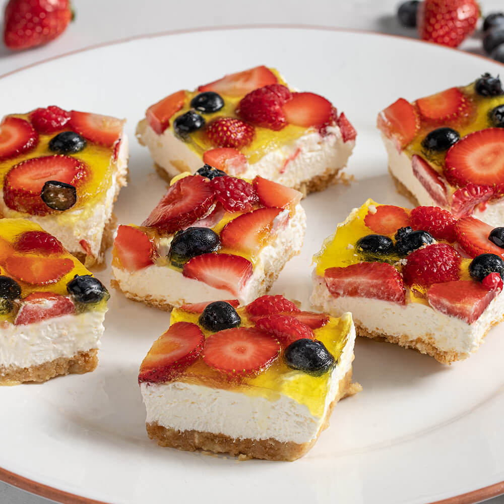 No-Bake Berry Cheesecake Bars Recipe | Zero Calorie Sweetener &amp; Sugar Substitute | Splenda Sweeteners