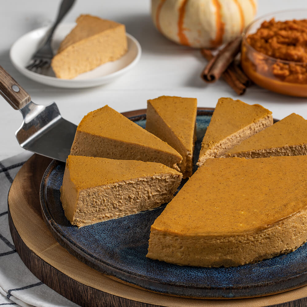 Pumpkin-Maple Crustless Cheesecake Recipe | Zero Calorie Sweetener & Sugar Substitute | Splenda Swee