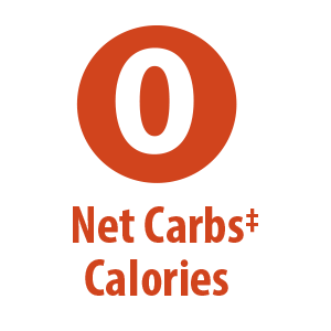 Ícono de 0 carbohidratos y calorías netos