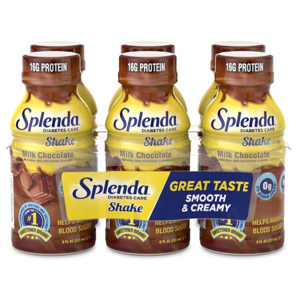 Splenda® Batidos para Diabéticos, sabor Chocolate con Leche - Paquete de 6 unidades