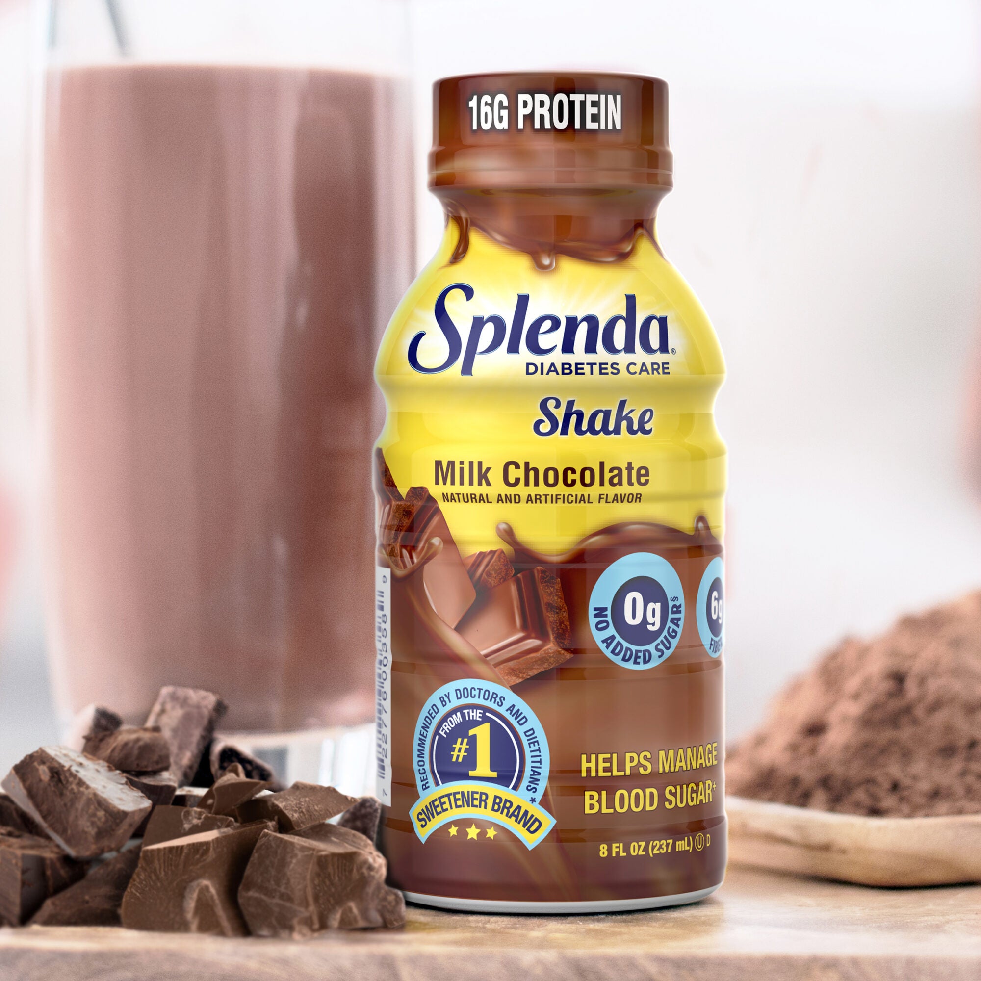 Splenda® Batidos para Diabéticos, sabor Chocolate con Leche - Suave y cremoso