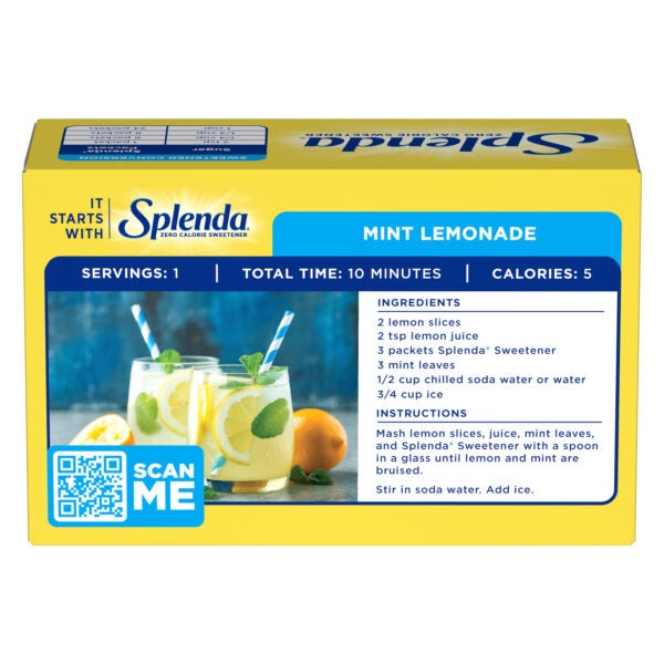 Splenda® Sweetener Packets - Back