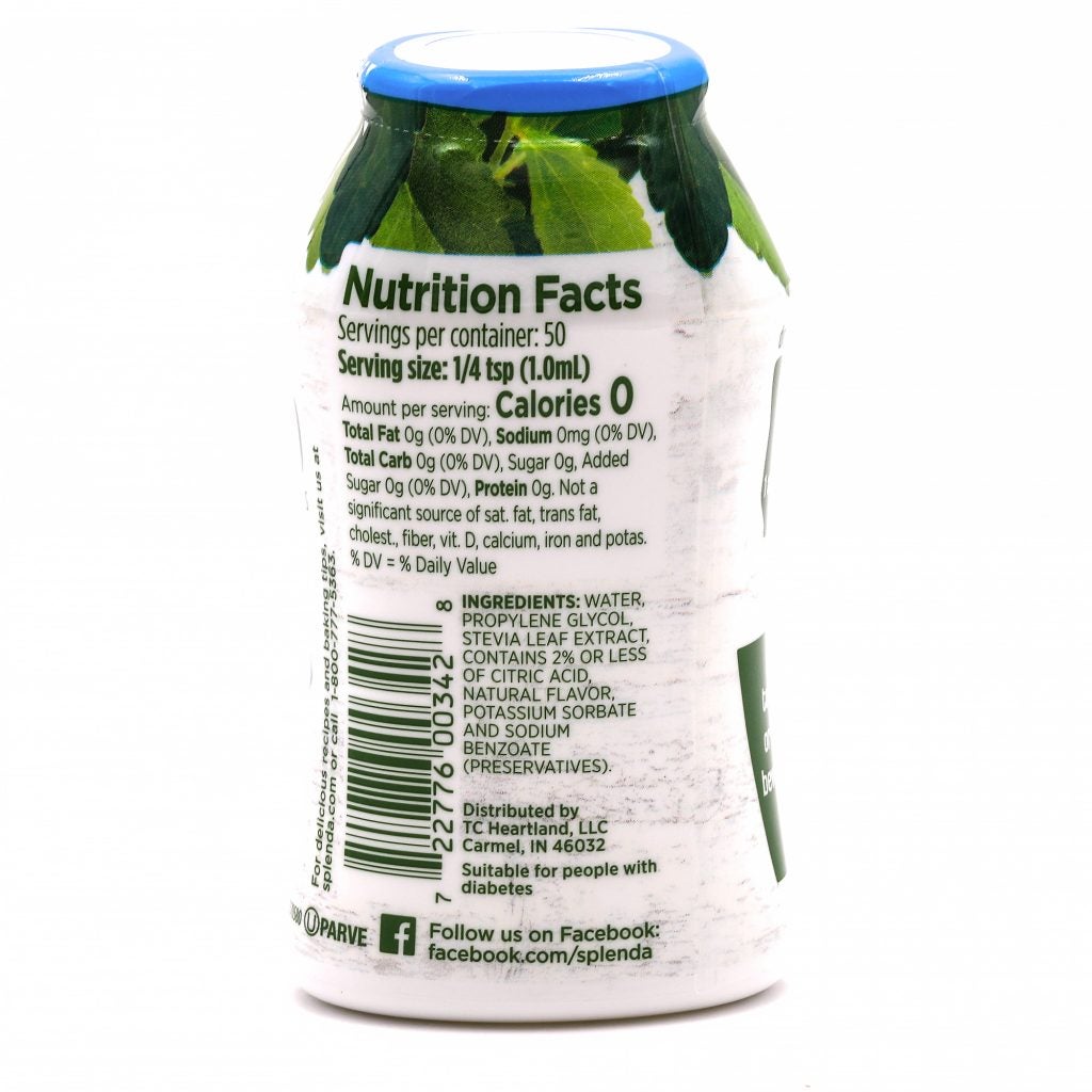 Splenda Stevia French Vanilla Liquid Sweetener No Calorie Liquid