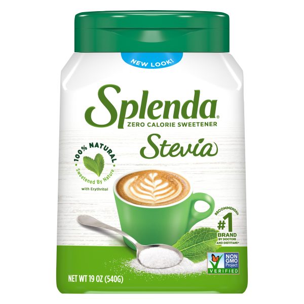 SPLENDA endulzante con Stevia, frasco de 19 oz - frente