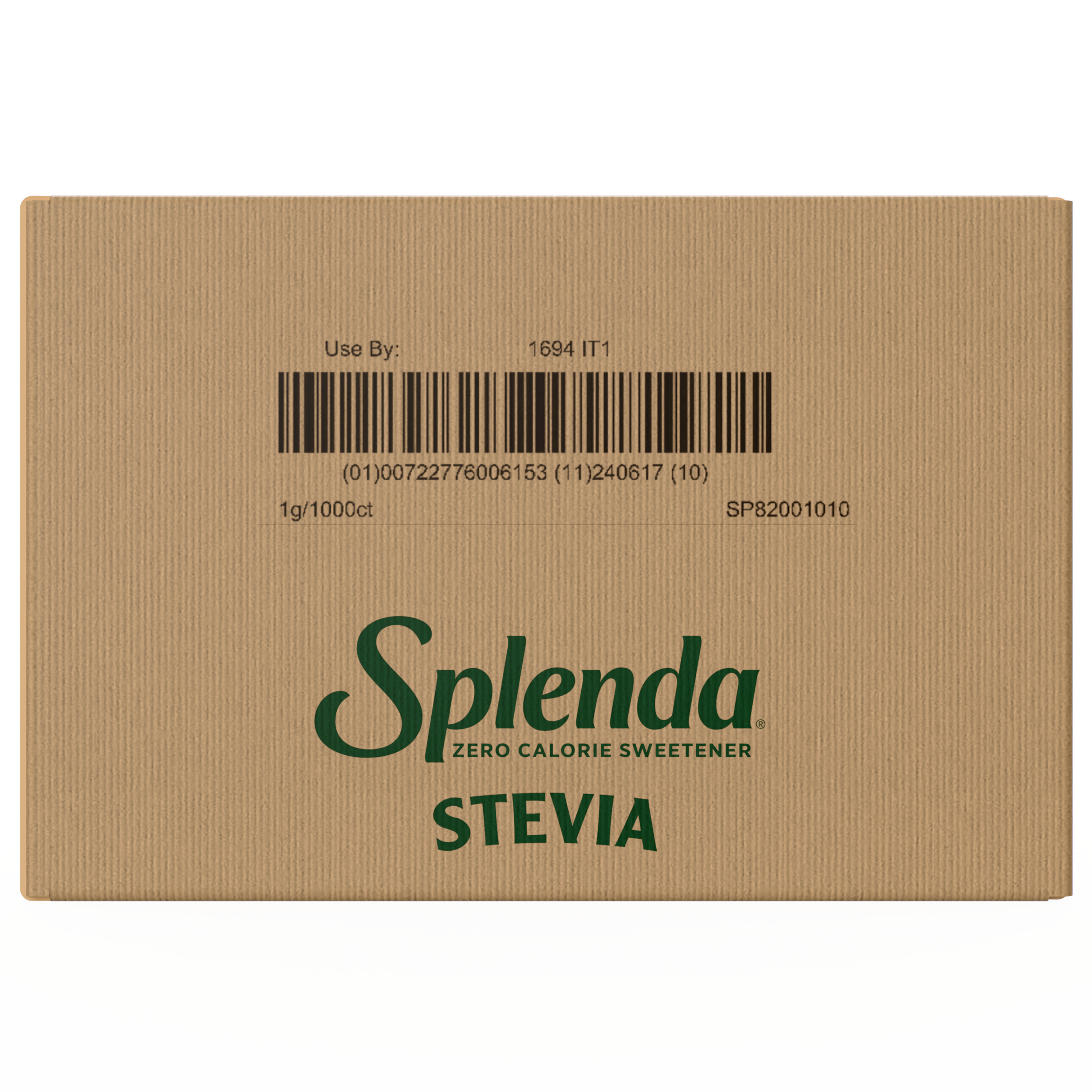 Splenda Stevia Packets 1000ct - Side of Case