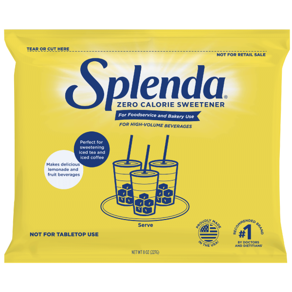 Splenda® Granulated Sweetener for High Volume Beverages 12/8oz Bags