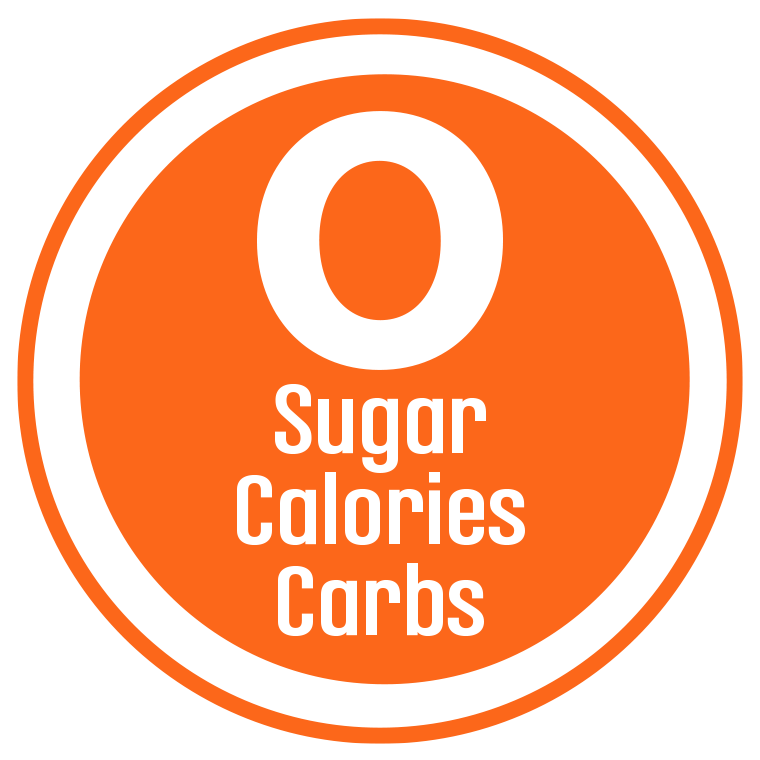 Ícono de 0 azúcar calorías carbohidratos