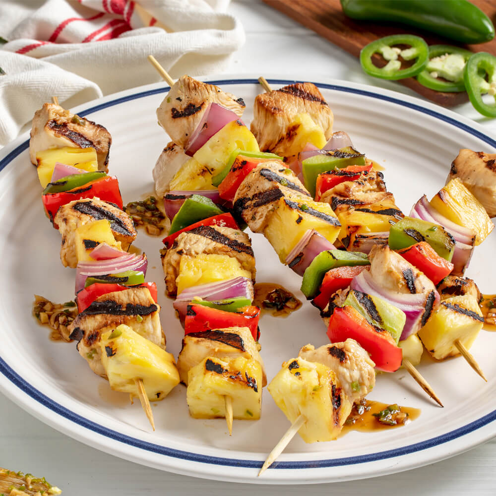 Grilled Hawaiian Chicken Kabobs Splenda®