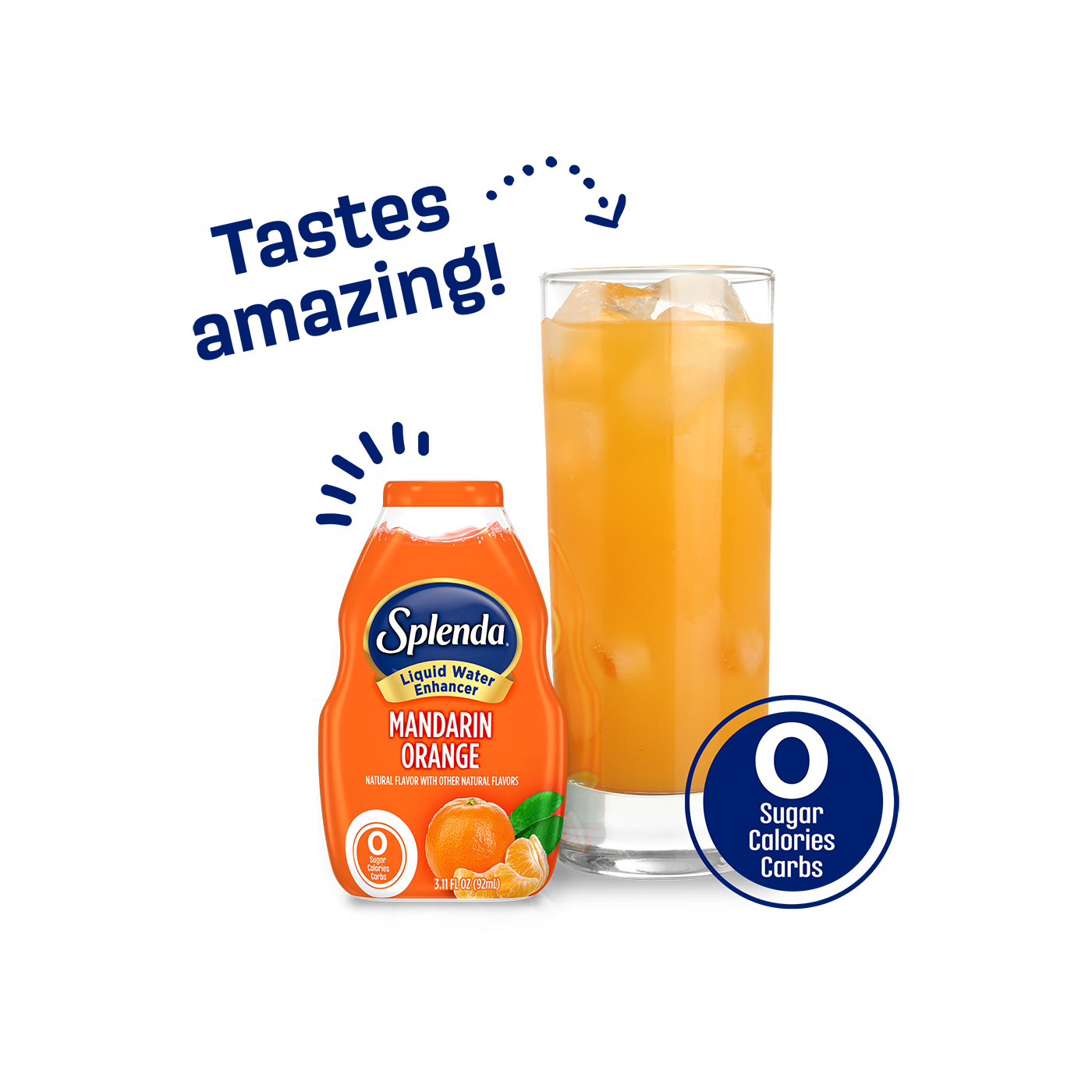 Splenda Liquid Water Enhancers Zero Sugar. Zero Calories. Zero Carbs