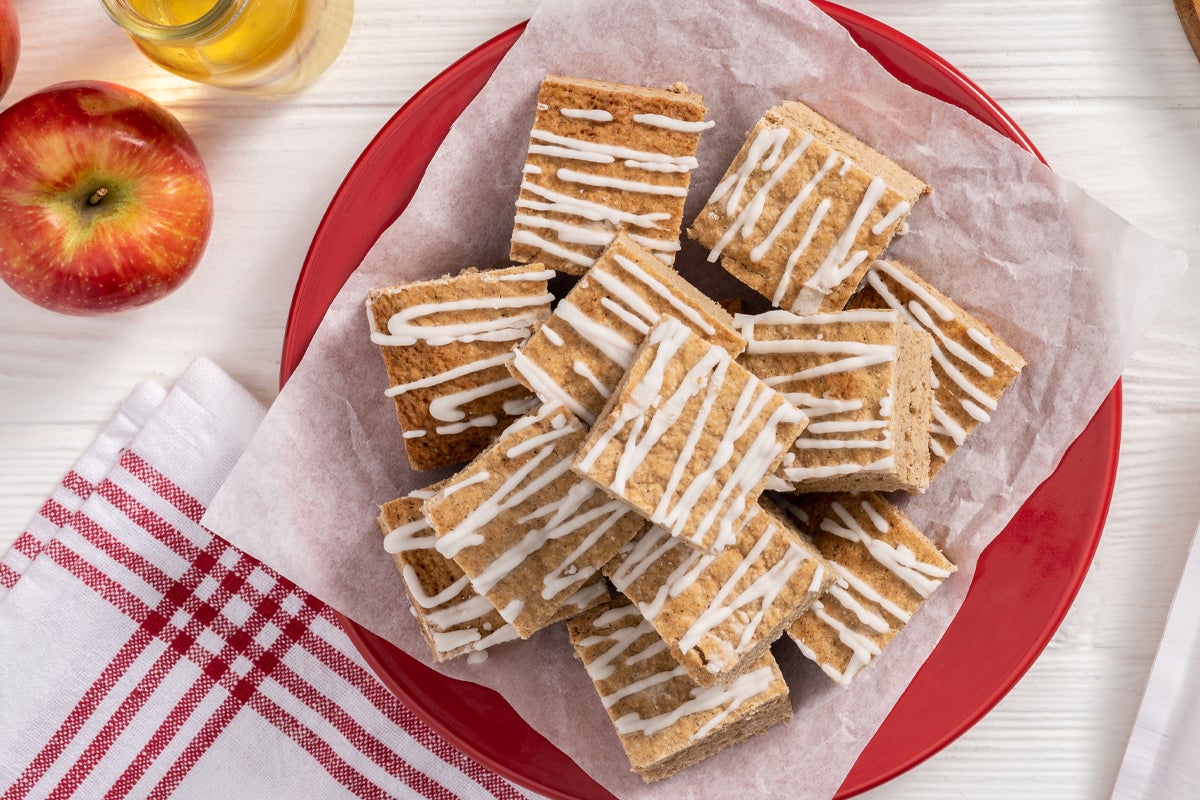 Apple Cider Blondies made with Splenda Monk Fruit