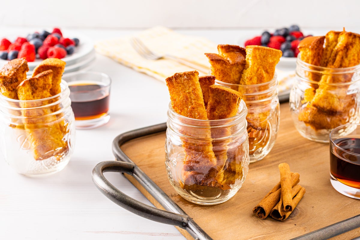 Baked French Toast Sticks made with Splenda Stevia