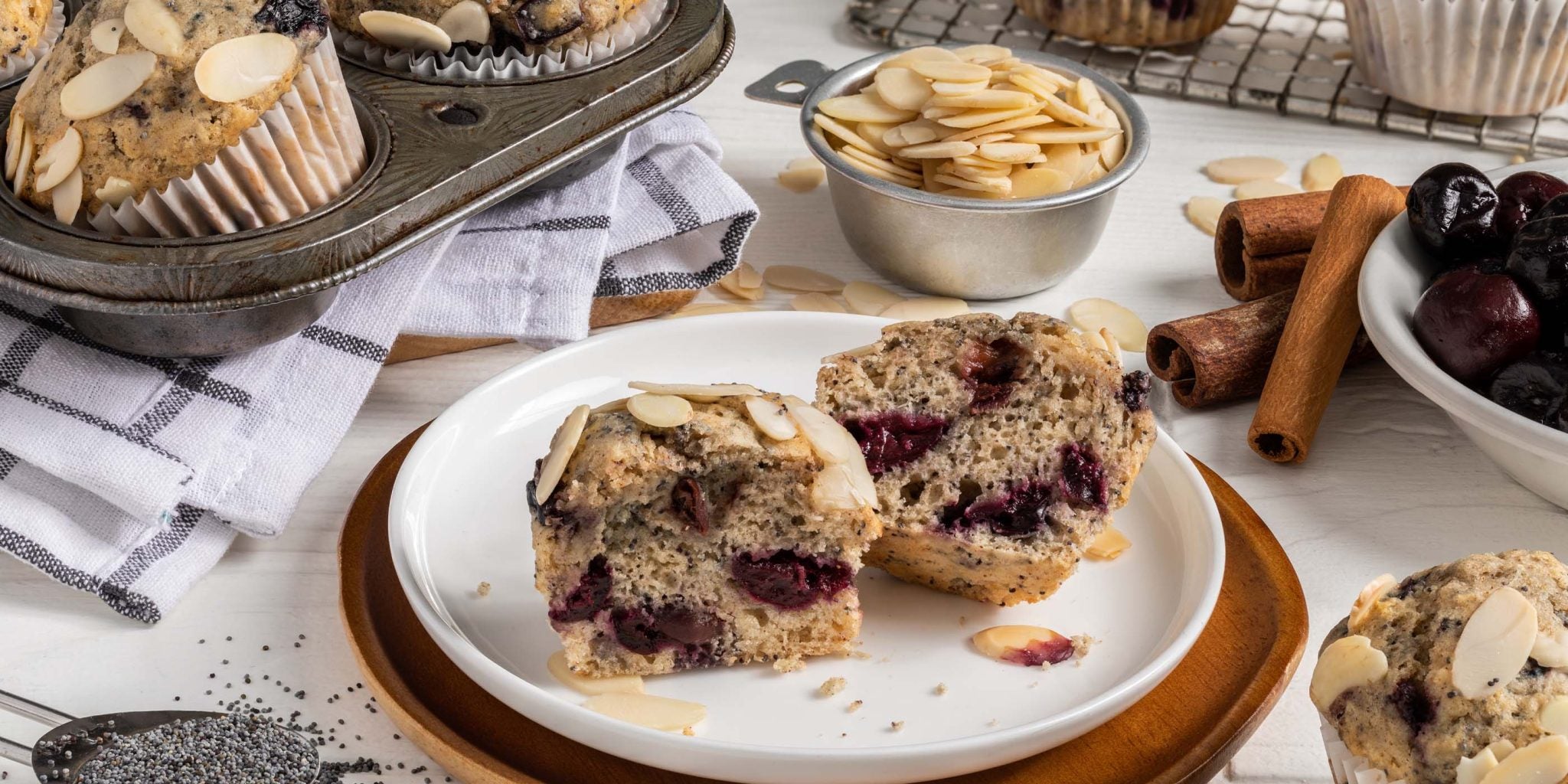 Cherry Poppy Seed Muffins Splenda®