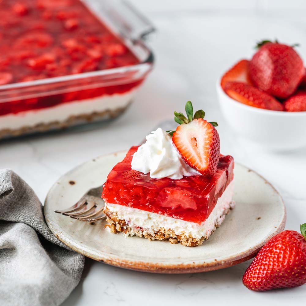 Strawberry Pretzel Salad - Splenda®