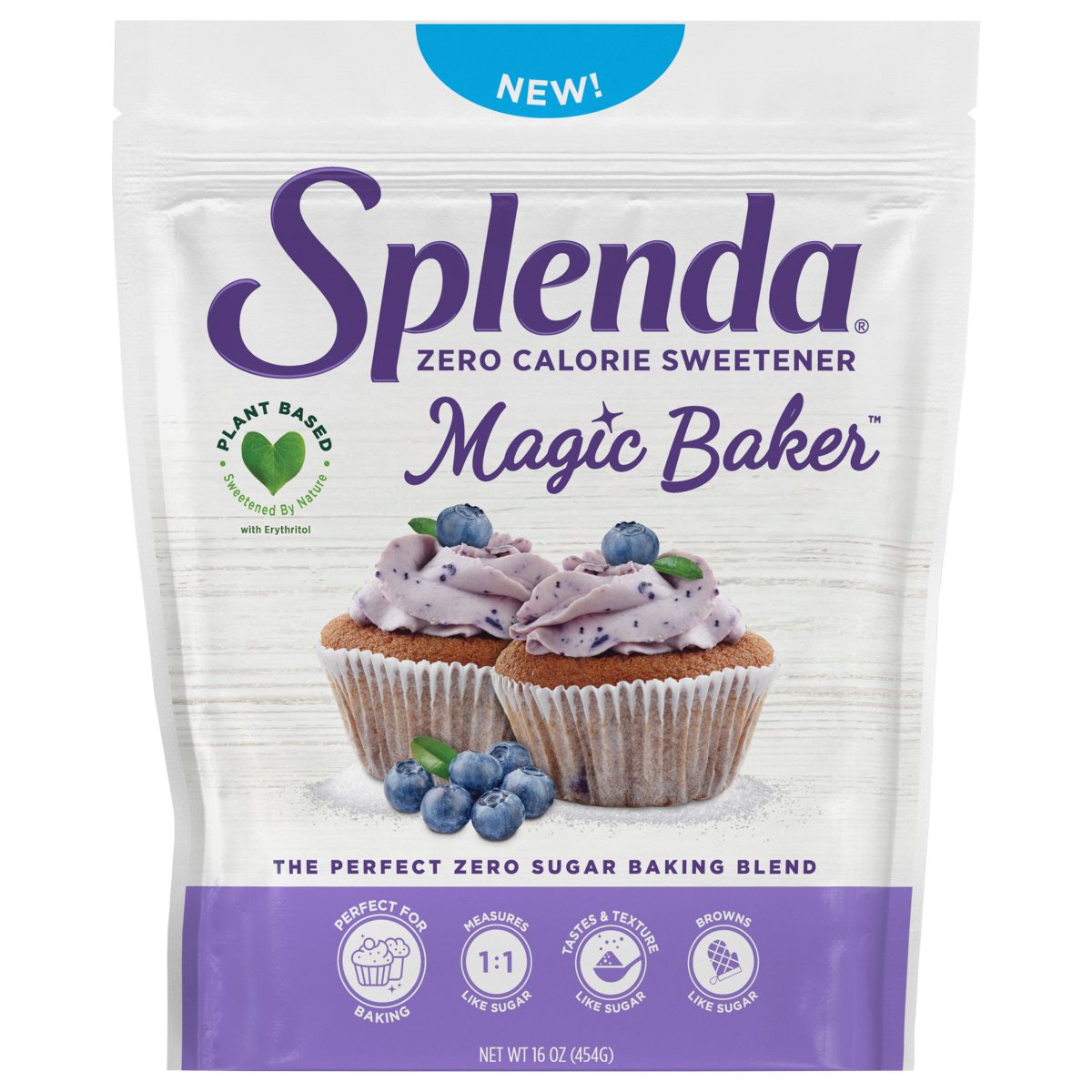 Splenda Magic Baker Sweetener 16oz Pouch - Front