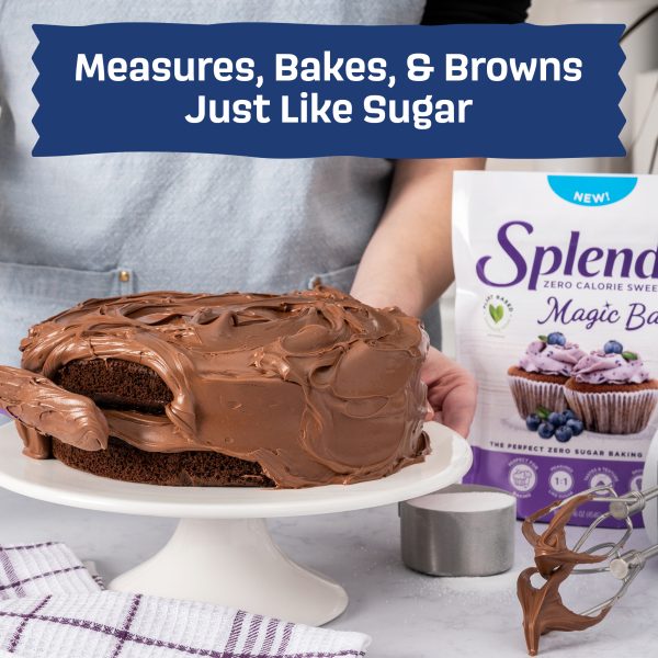 SPLENDA Magic Baker endulzante, bolsa de 16 oz, se mide, hornea y dora igual que el azúcar