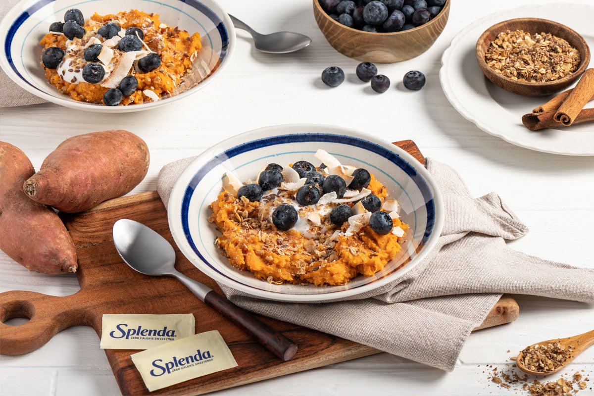 Mashed Sweet Potato Breakfast Bowl