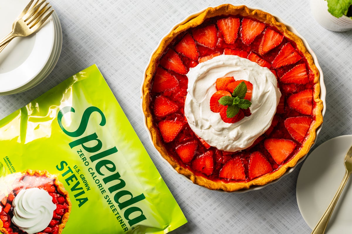 Strawberry Pie made with Splenda Stevia