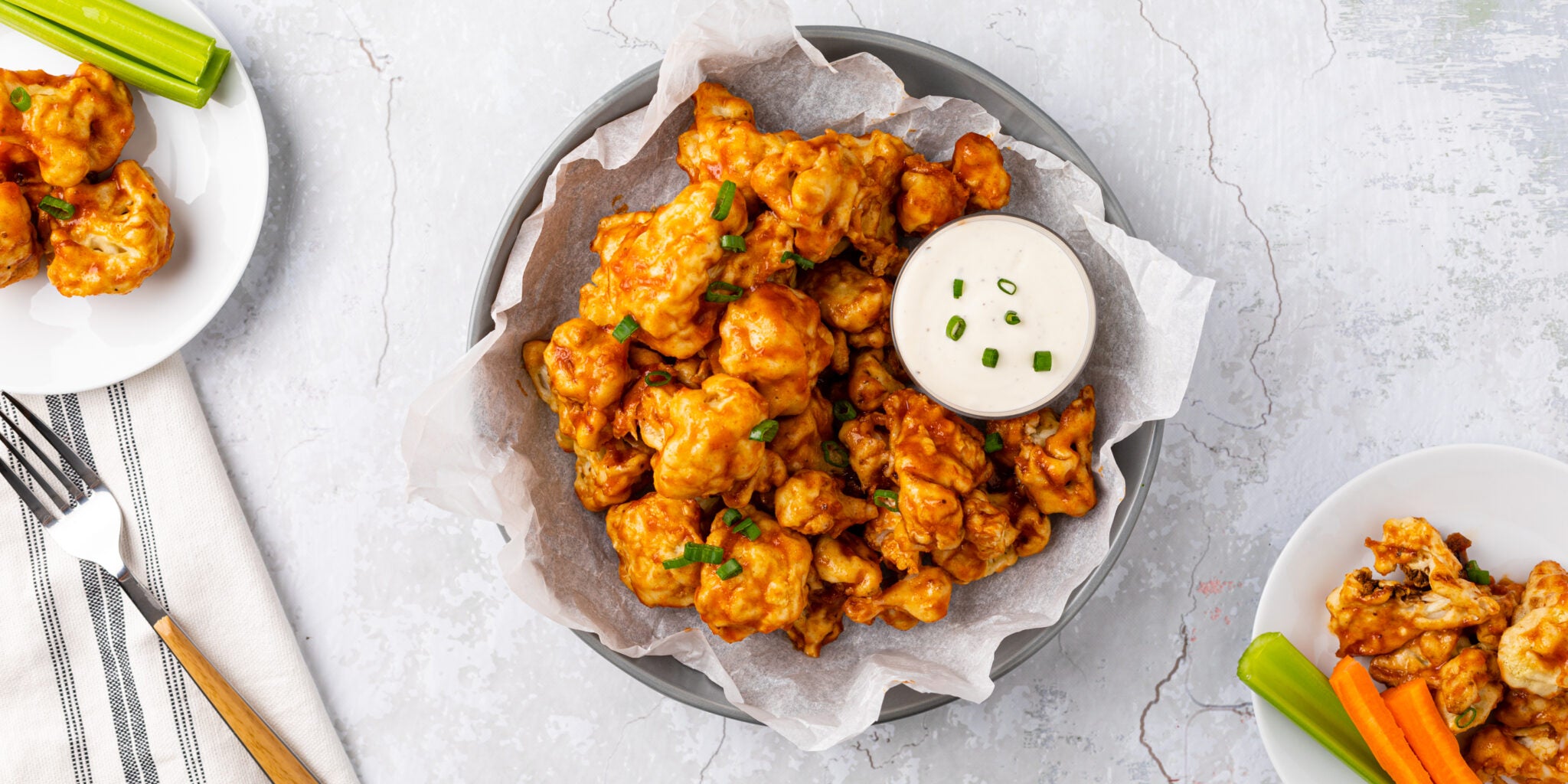 AirFryer "Honey" BBQ Cauliflower Wings Splenda®