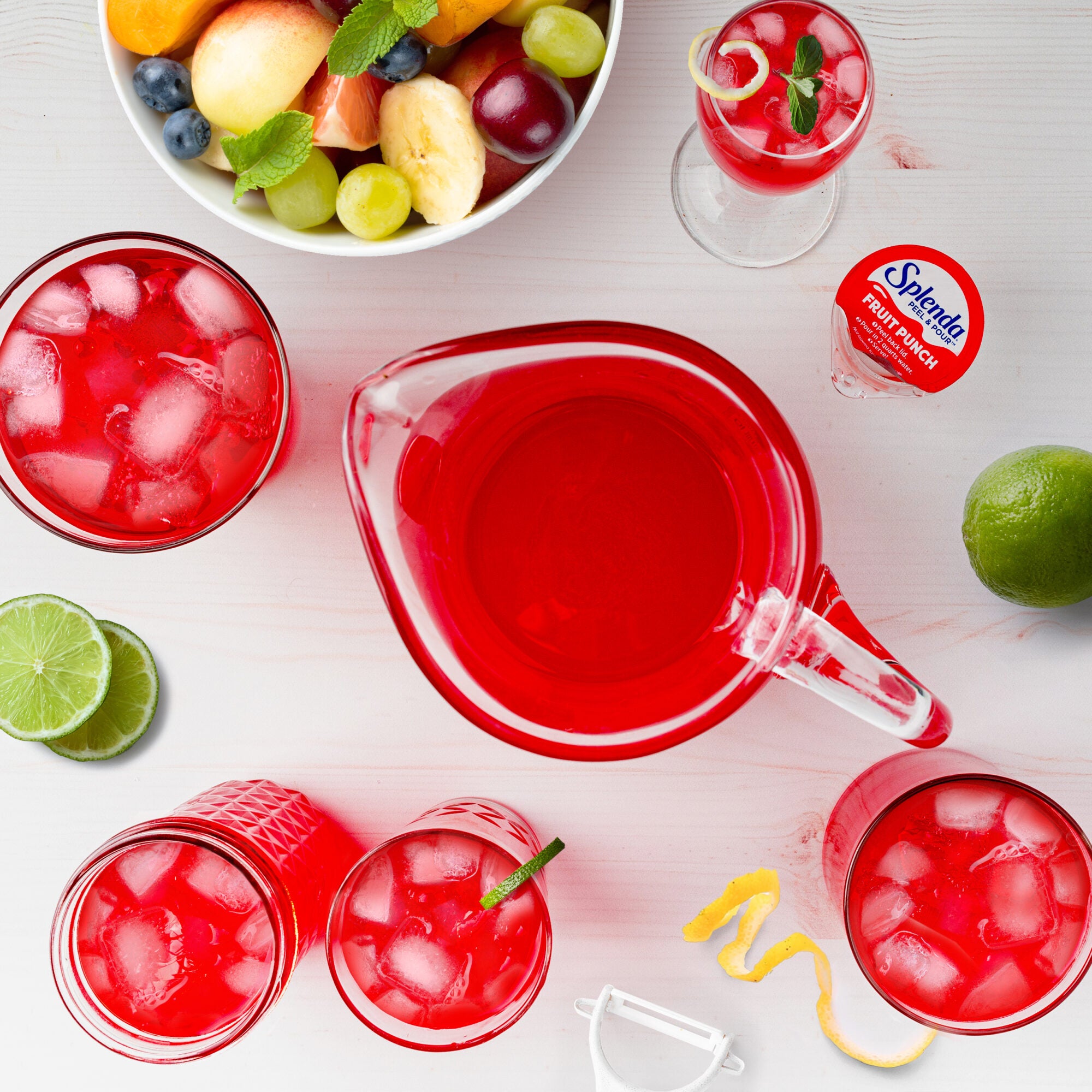 Splenda Mezcla de Bebidas Sin Azúcar Peel & Pour, Refresco de Frutas - Delicioso y refrescante