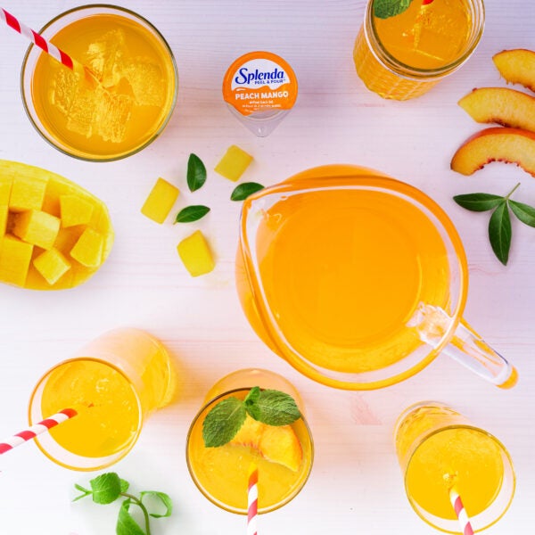 Splenda Mezcla de Bebidas sin Azúcar Peel & Pour, Melocotón y Mango - Delicioso y refrescante