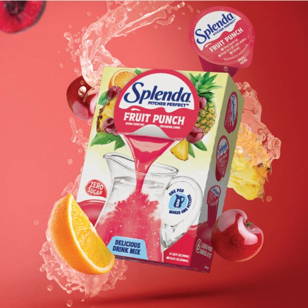 Splenda Pitcher Perfect Fruit Punch Zero Sugar Drink Mix – Flavor Burst