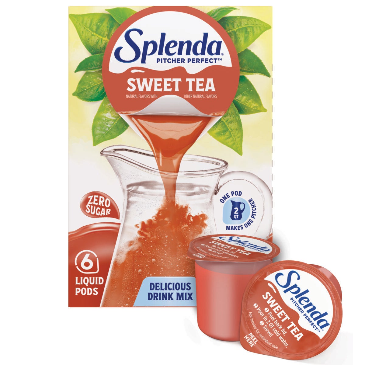 Splenda Pitcher Perfect Sweet Tea Zero Sugar Drink Mix – Front
