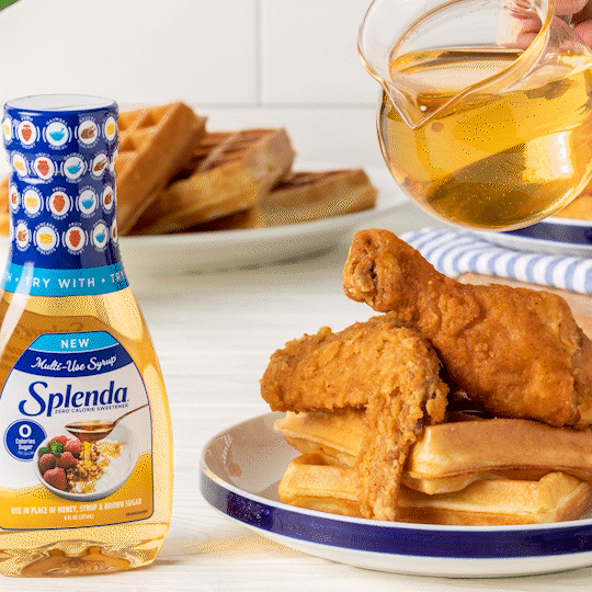Splenda Multi-Use Syrup Chicken and Waffles