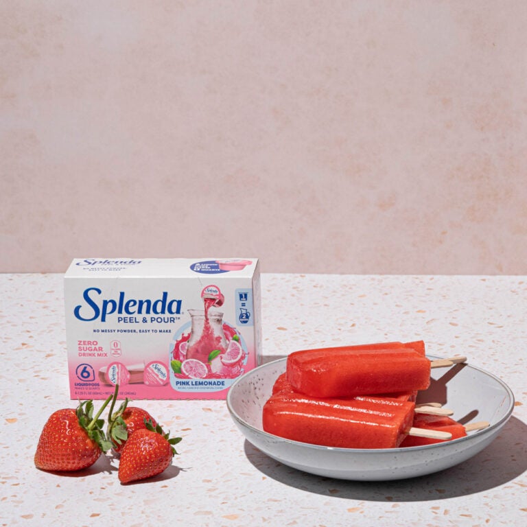 Splenda Peel & Pour Zero Calorie Drink Mix Pink Lemonade