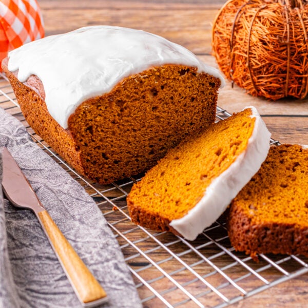 Pumpkin Bread with Frosting