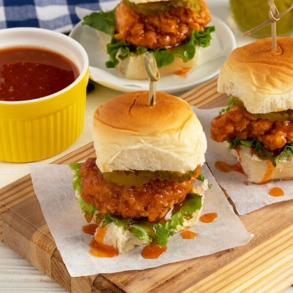 Hot “Honey” Chicken Sliders