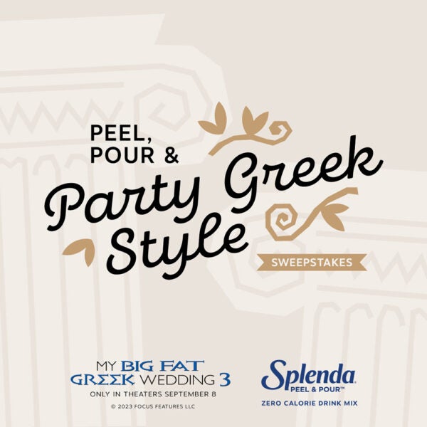 Peel, Pour & Party Greek Style Sweepstakes