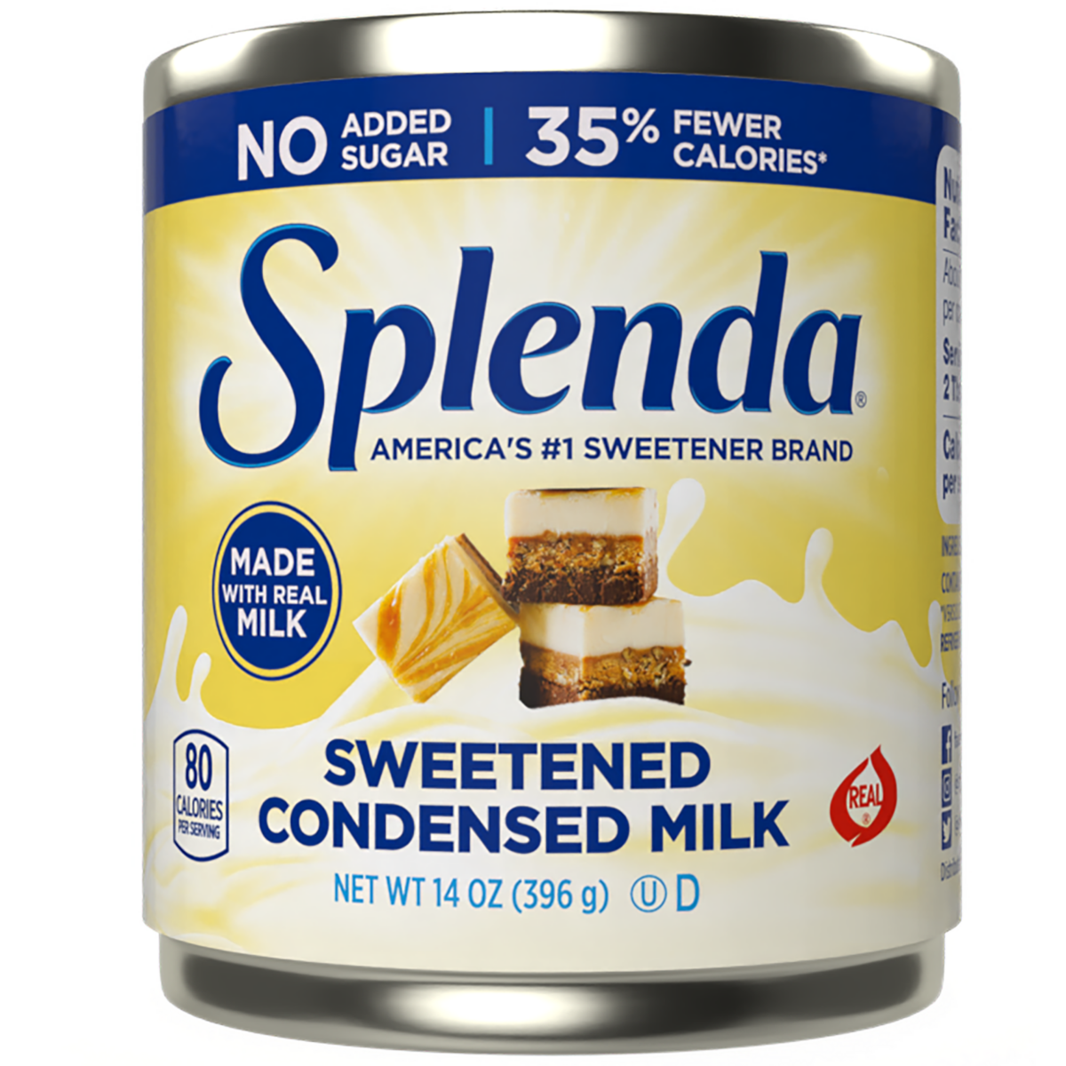 Splenda Sweetened Condensed Milk - Front