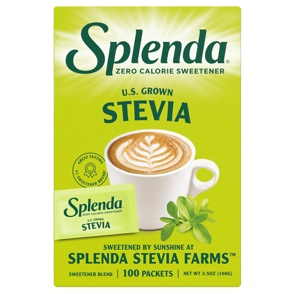 Splenda Stevia 100 Packets Front of Box