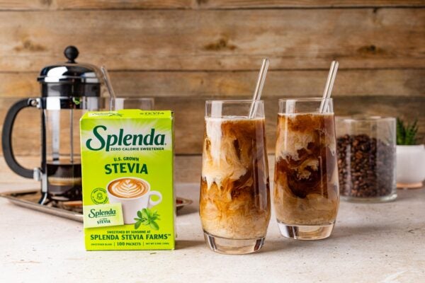 Splenda Stevia with Iced Vanilla Coffee