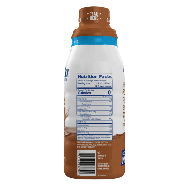 Splenda Sweet Tea Concentrate - Nutrition Facts Label