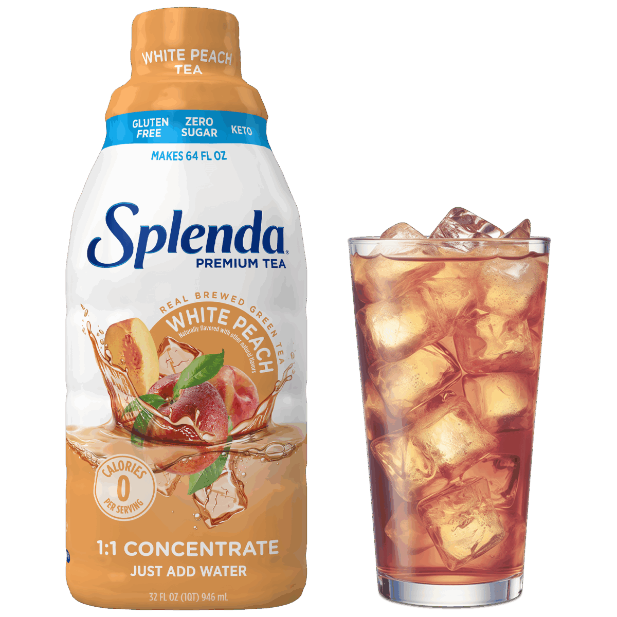 Splenda White Peach Tea 1:1 Concentrate