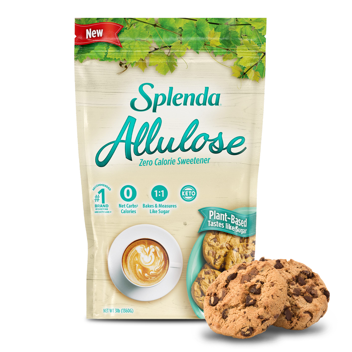 Splenda Allulose Zero Calorie Sweetener 3lb Pouch